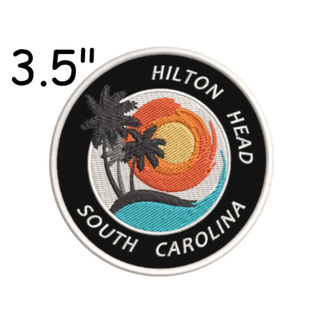 Hilton Head South Carolina Souvenir Patch Embroidered DIY Ironon