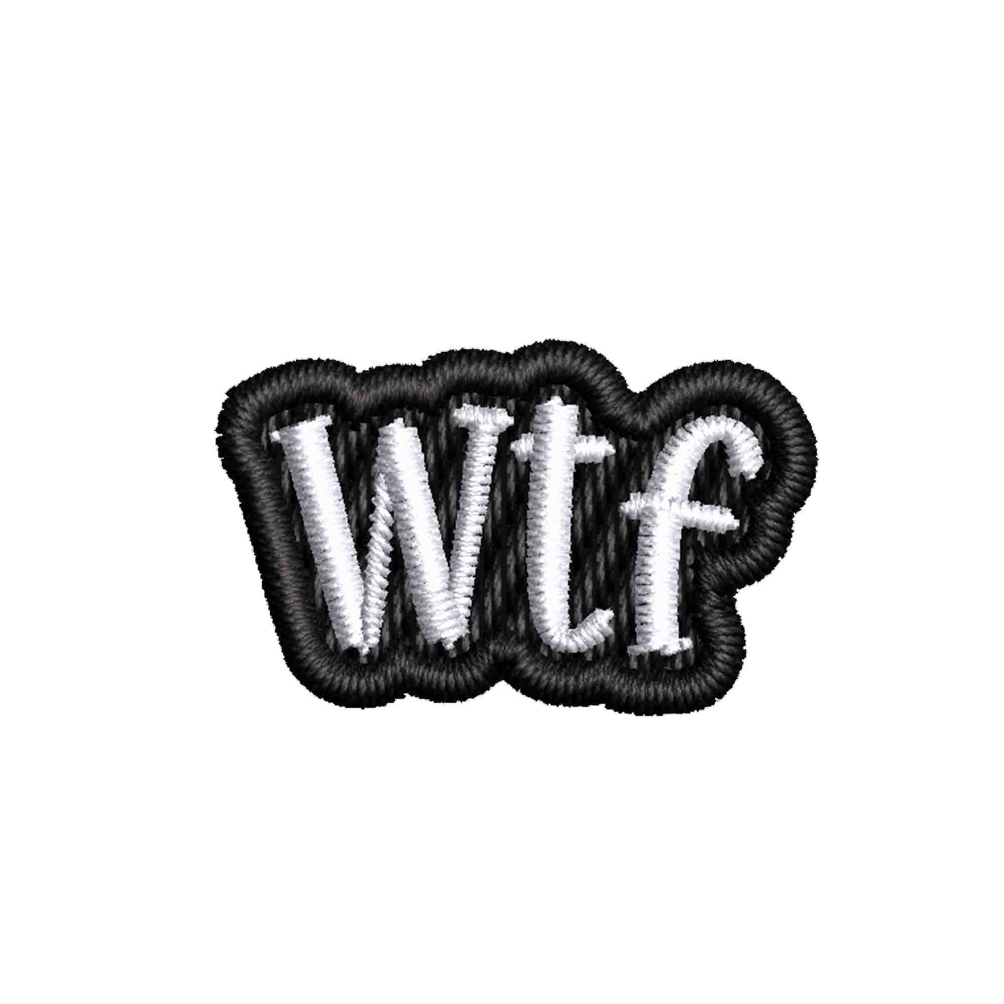 WTF Funny Joke Letters Embroidery Patch For Clothing, Hats, And Bags Iron  On Decoration Sewing Machine Needle Inserter From Jonnaean, $8.55