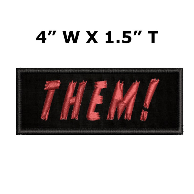 Supernatural Paranormal Urban Legend Cryptid Series 4Wx1.5T Embroidery IronSew-on Patch Them Horror Movie Cult Classic