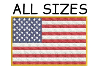 American Flag Patch - United States of America, USA  (Iron on) Embroidered Premium Quality Patch for Vest Jacket Uniform Costume Bags