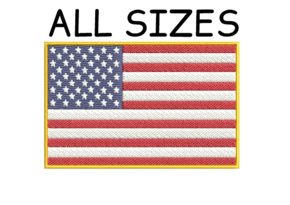 Red/White/Blue, Velcro Backing Sasquatch American Flag Iron-On Patch 