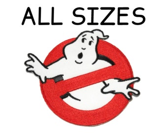 Ghostbusters No Ghost Logo Patch Embroidered DIY Iron-On Applique Badge Clothing Vest Jacket Halloween Costume Supernatural Paranormal Scary