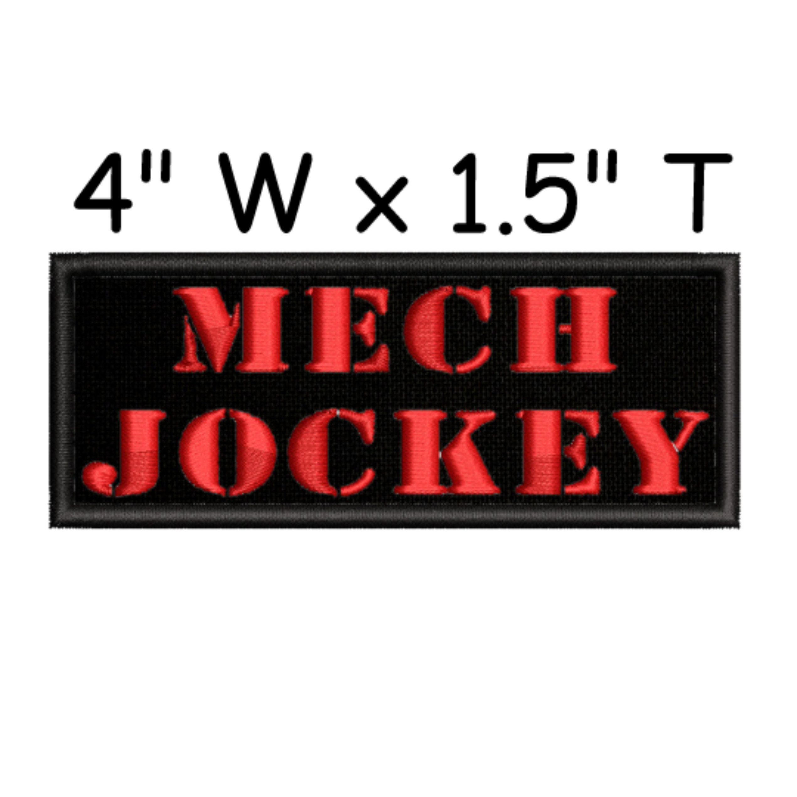 Mech Jockey Patch Embroidered DIY Iron-on/sew-on Custom - Etsy