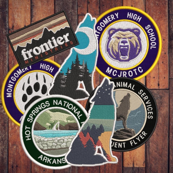 National Park 3.5 Embroidered Patch DIY Iron-On or Sew-On Decorative Vacation Travel Souvenir Applique Explore Wander Nature Wildlife Series Bears