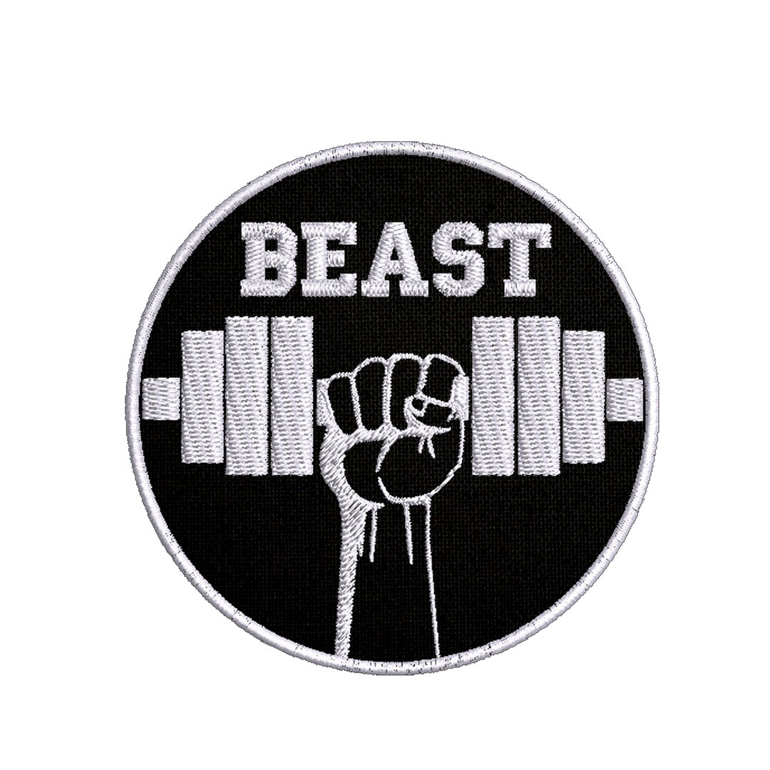 Beast Mode Gym Patch Embroidered Iron-on/sew-on Applique for Clothing ...