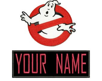 Ghostbusters Names and No Ghost Logos Set of 8 Embroidered Patches Ghostbusters Names and No Ghost Logos Set of 8 Embroidered Patches