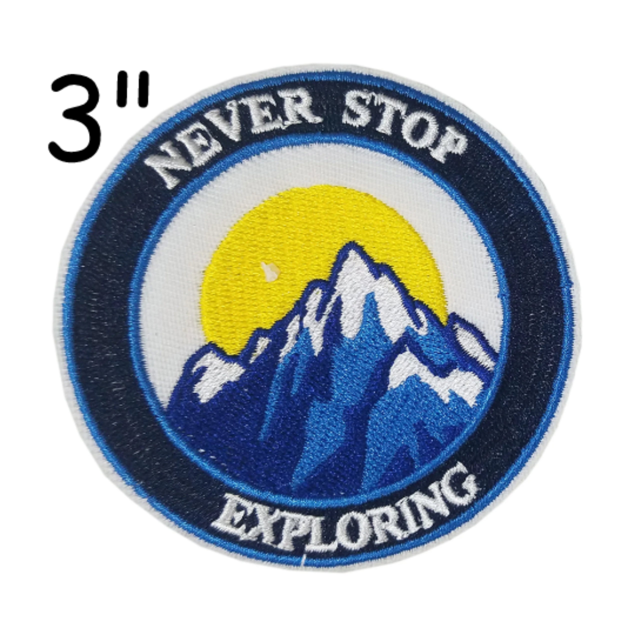 Explore Grand Teton National Park 3 Embroidered Patch Iron-on or Sew-on Outdoor Series Embroidered Patch Iron-on or Sew-on Emblem Badge DIY Appliques Application Patches 