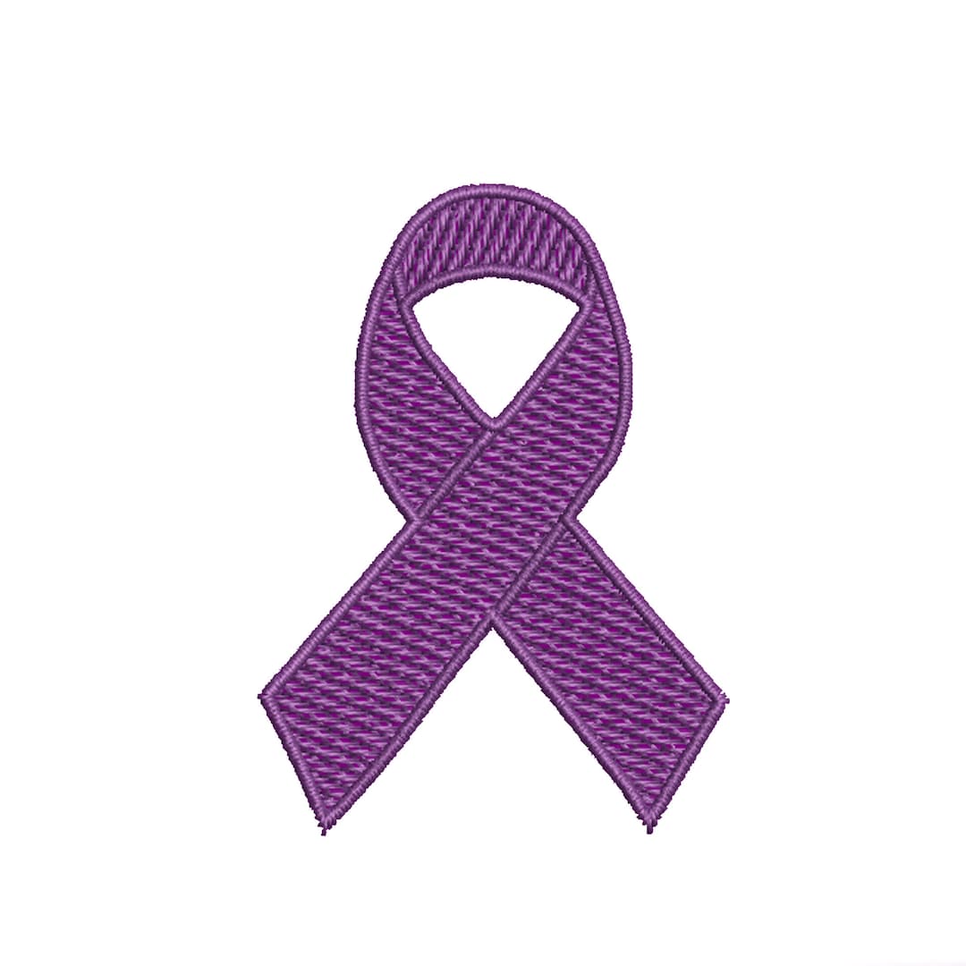 Alzheimer's Awareness Ribbon Patch Iron-on/sew-on DIY Custom Embroidery ...