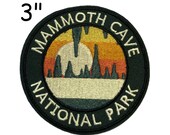 Mammoth Cave National Park Patch Embroidered DIY Iron-On Applique Clothing Vest Backpack, Explore Outdoors, Nature Adventure, Hiking Camping