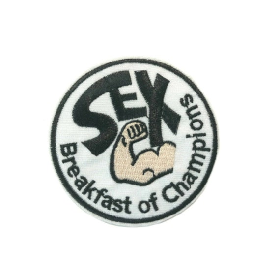 Breakfast of Champions Sex Muscle Punk Patch Embroidered