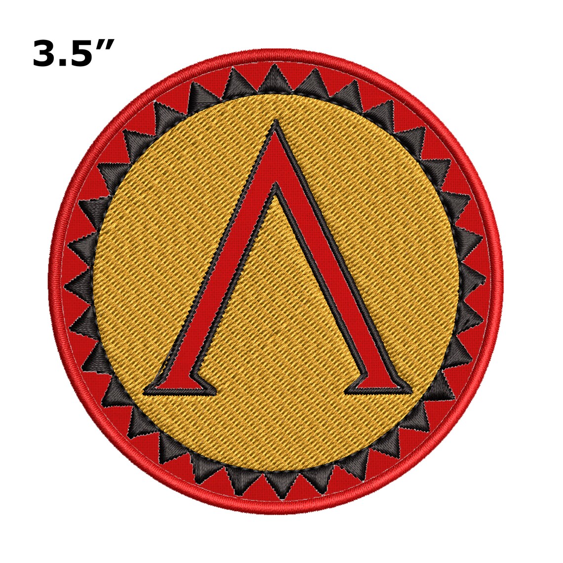 Spartan Shield Crest Embroidered Patch Ironon or Sewon Etsy