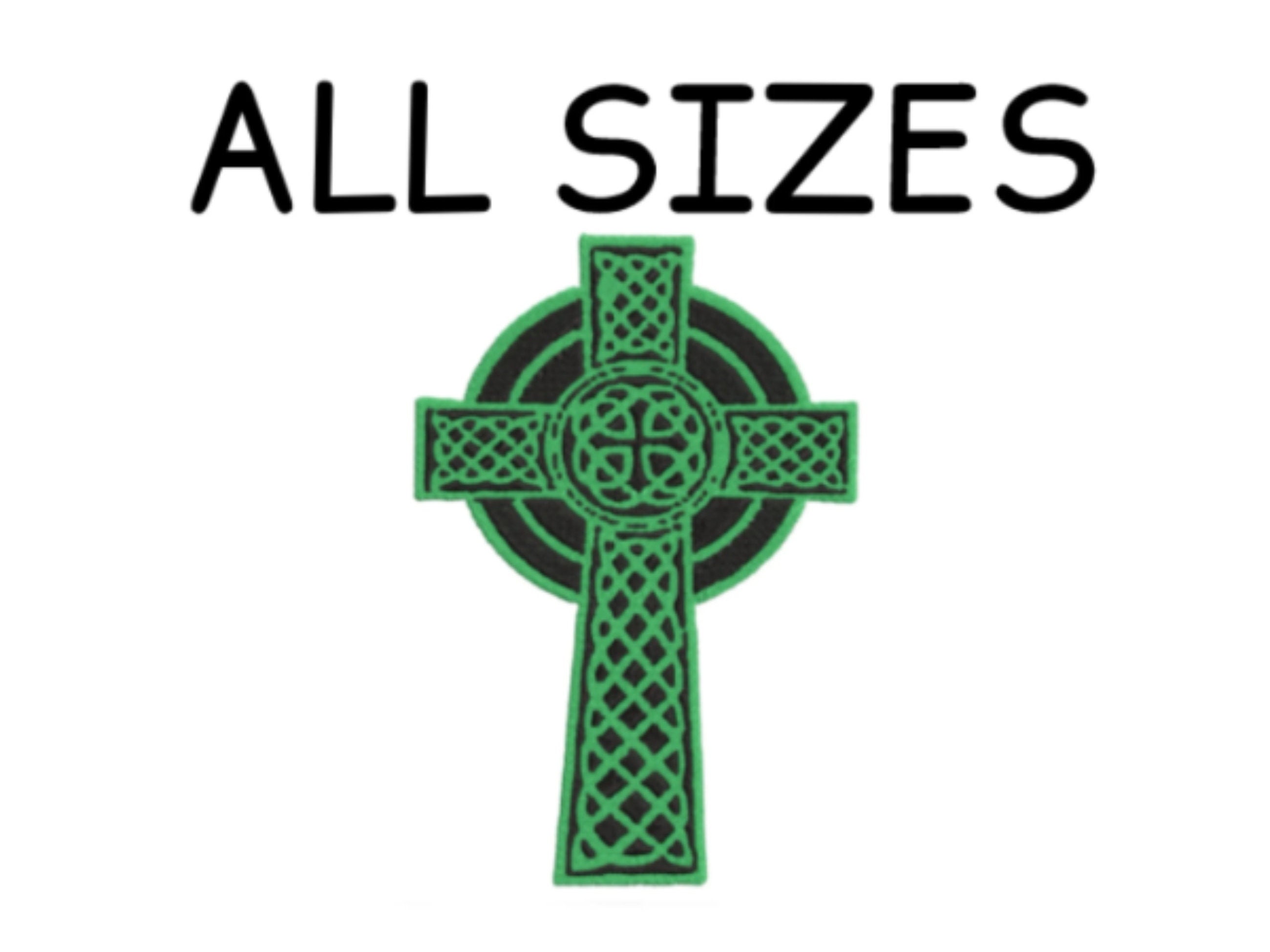CELTIC CROSS PATCH CHRISTIAN IRISH IRELAND SAINT ST PATRICK FAITH RELIGIOUS  