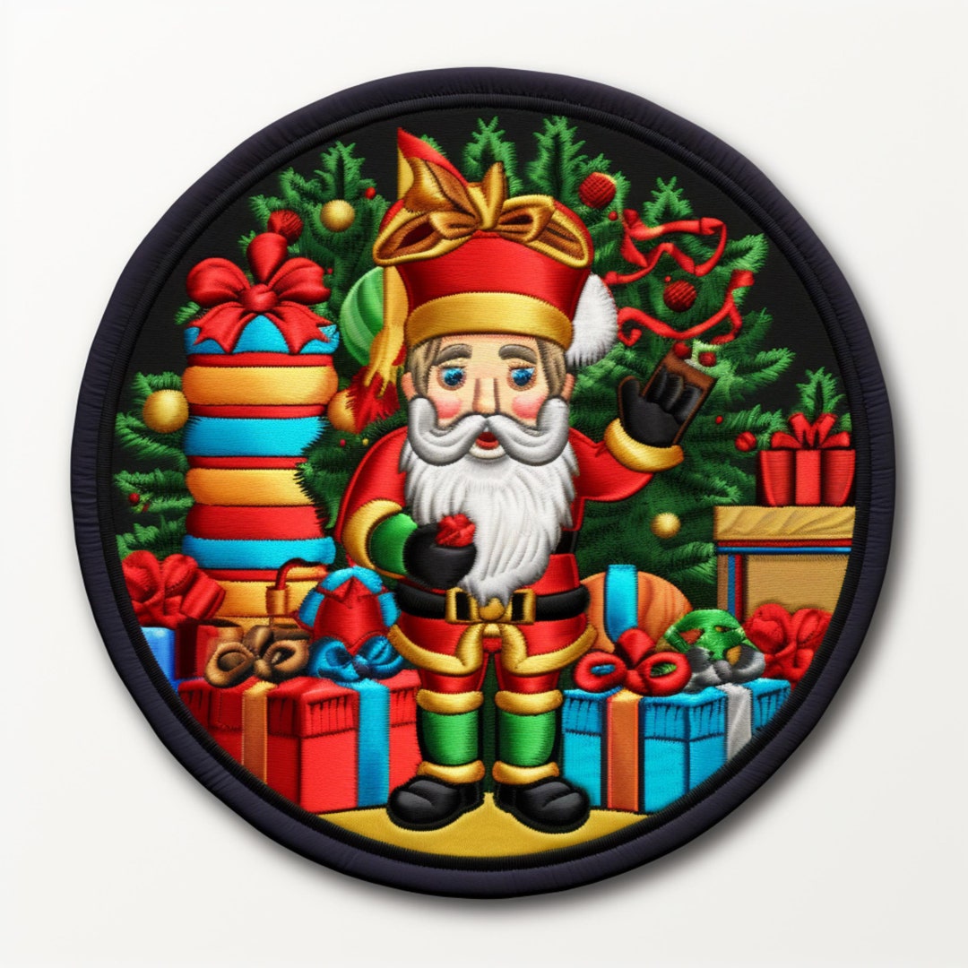 Christmas Nutcracker Patch Embroidered Ironon/sewon Applique for