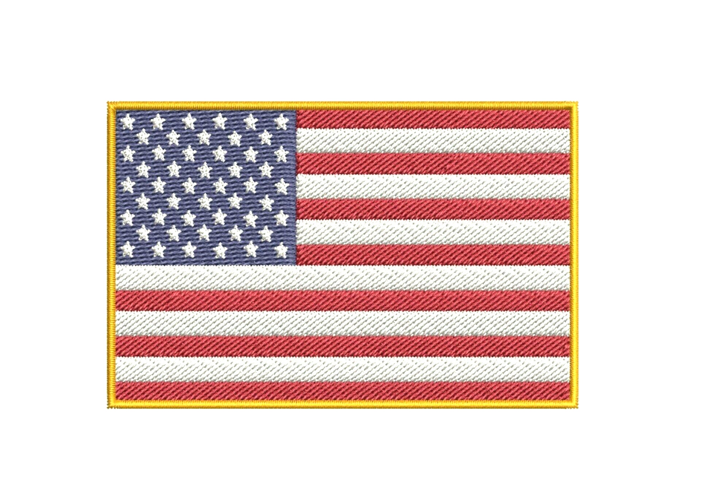 US Flag Patch  Velcro, 2 x 3.25