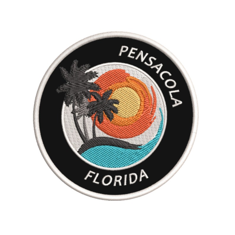 Pensacola Florida Souvenir Patch Embroidered Ironon/sewon Etsy