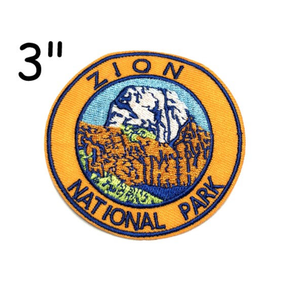 Zion National Park Souvenir Patch 3 Embroidered DIY Iron Etsy