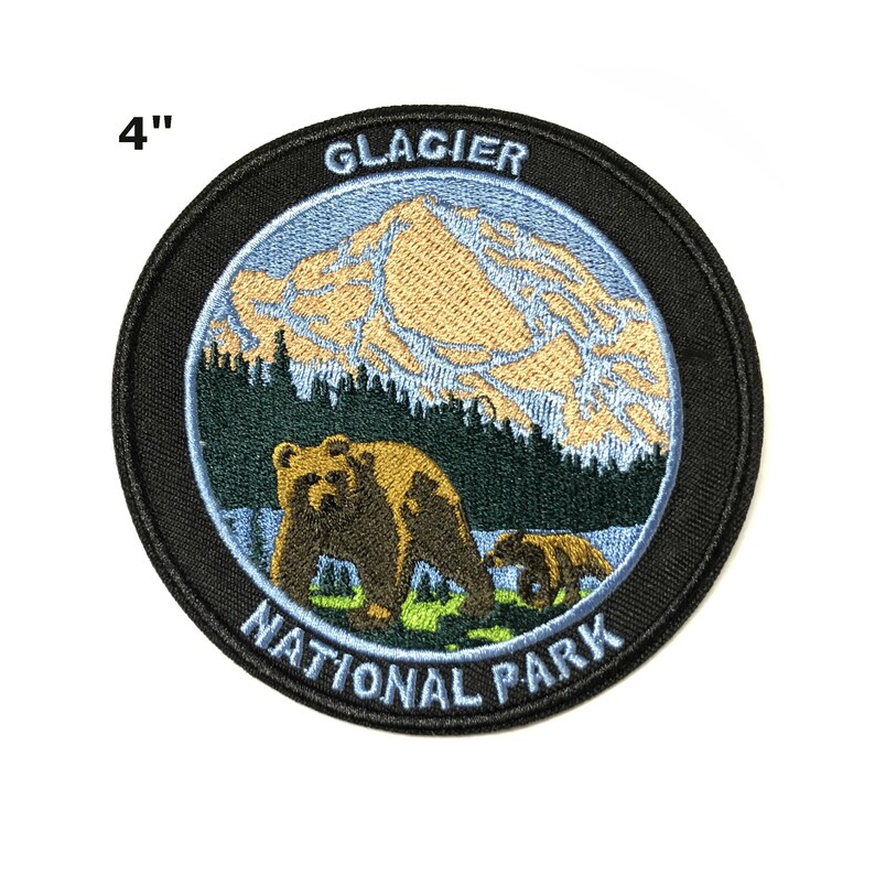Glacier National Park Embroidered Patch Iron / Sew-on Badge | Etsy