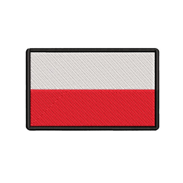 POLAND Flag Patch Embroidered iron-on/sew-on Embroidery Applique Clothing Vest Military Uniform POLISH POLSKA Emblem Travel Souvenir Badge