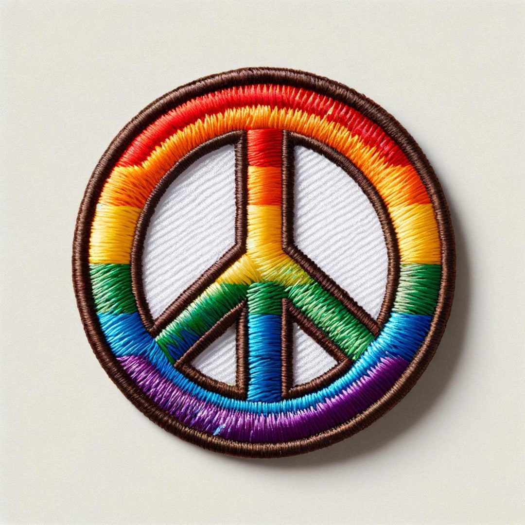 Woodstock Patch Iron On Peace Love Music Fest Dove Hippie Boho Retro Psychedelic – Biblioteca Nacional De Angola - Foto 4