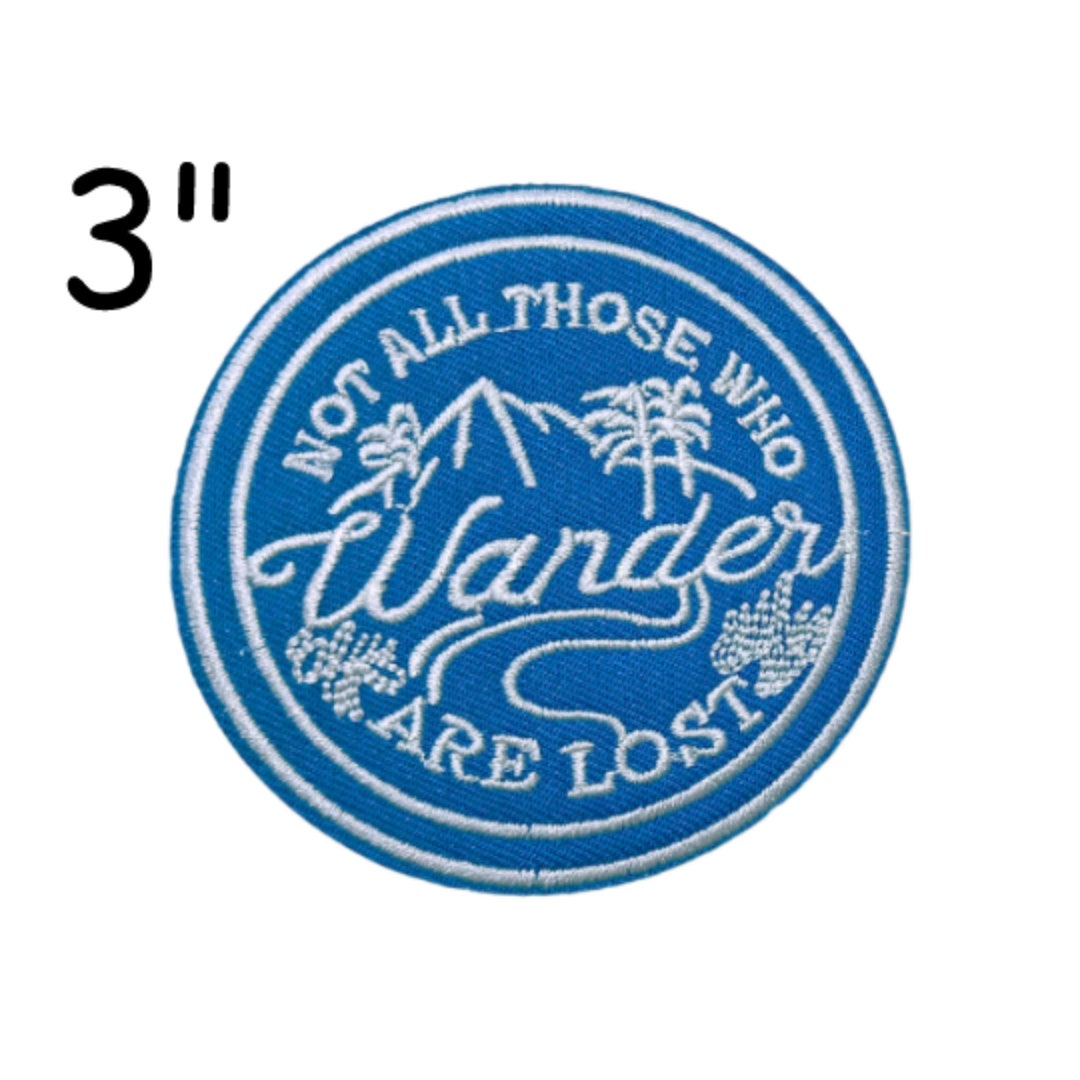Etsy　Embroidered　Not　Are　Who　Wander　Patch　All　Wander　Lost　Those　日本