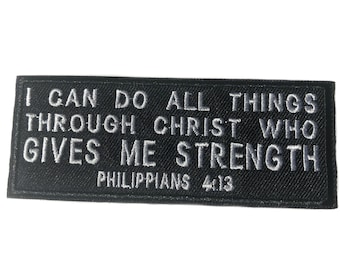 or Sew On Jesus Is The Cure Iron-On Embroidered Clothing Patch for Biker Jacket Vest MC Motorcycle Rider Christ Christian Religious Faith