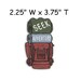 Seek Adventure Backpack Patch Embroidered DIY Iron-On Custom Applique, Outdoor Nature Adventure Hiking Trails Forest Mountains Camping Parks