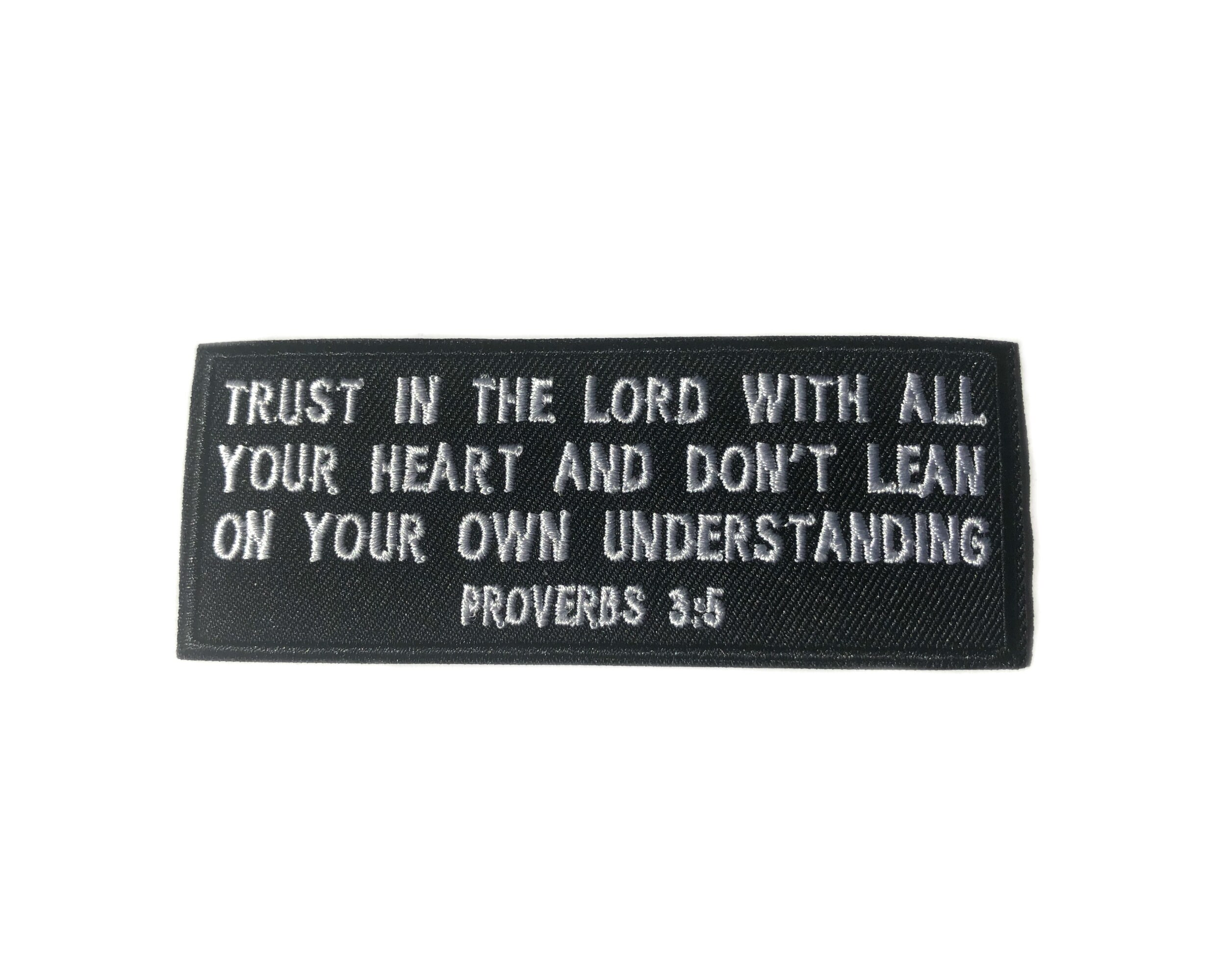 Isaiah 30:18 Embroidered Patch Iron-on/Sew-on Religious Bible Verse DIY Applique Isaiah 30:18 Embroidered Patch Iron-on/Sew-on Religious Bible Verse DIY Applique