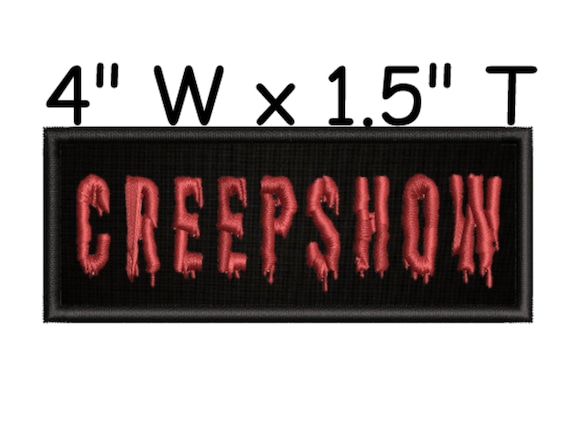 Creepshow Horror Movie Patch Embroidered Iron-on/Sew-on Novelty Applique  for Clothing Vest, Classic Retro Scary Movie, Halloween Costume -   België