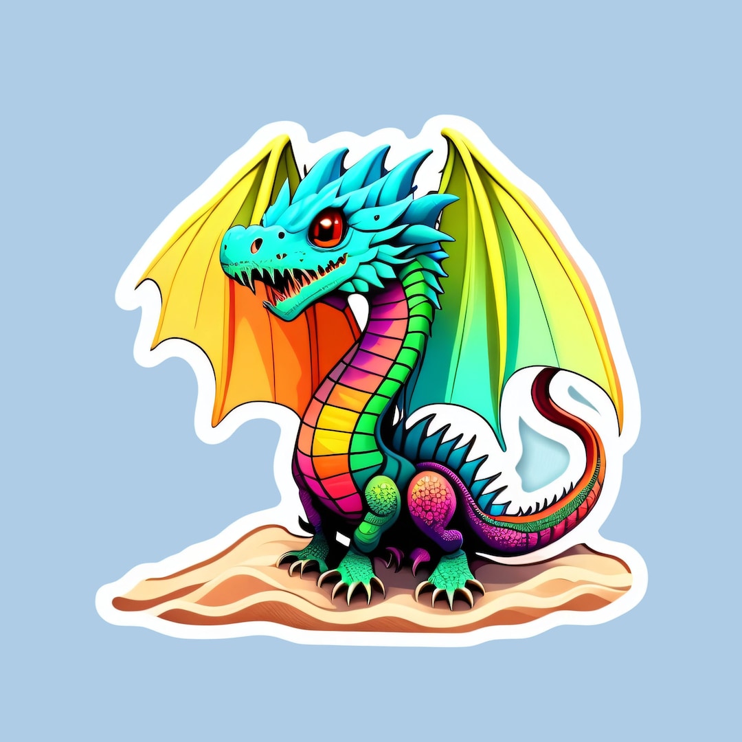 Colorful Dragon Sticker Decal Car Truck Window Bumper Graphics Vinyl ...