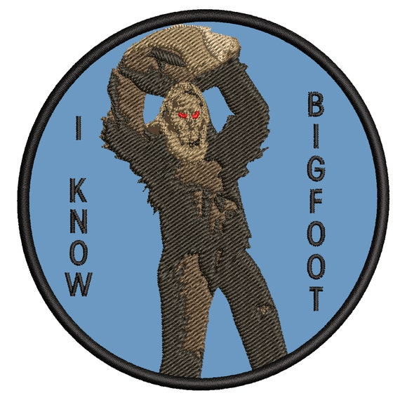 Iron on Sasquatch in the Forest I BELIEVE I KNOW Bigfoot Lives Patch