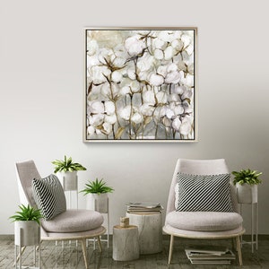 Silver Warm Tone Frame, Texture of Dreams White/brown Flowers, Floral ...
