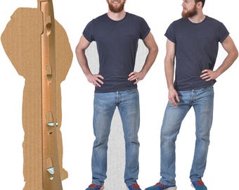 Custom Life Size Cardboard Cutout, Personalized High Resolution Stand Up, Upload Your Photo, Perfect for Wedding, Graduation, Birthday 1-6ft