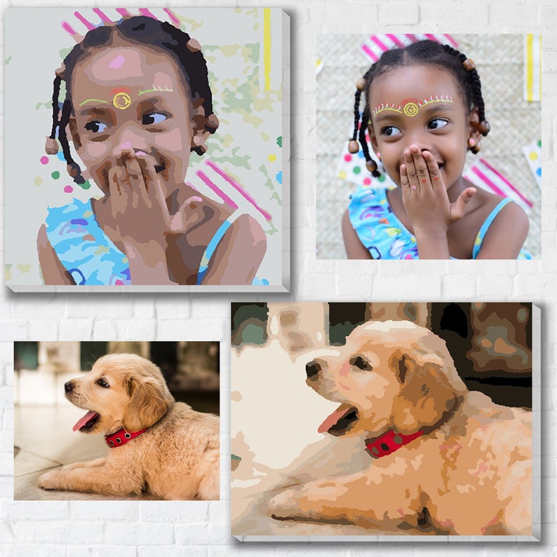 Personalized Paint by Numbers Kit for Adults Beginners Etsy