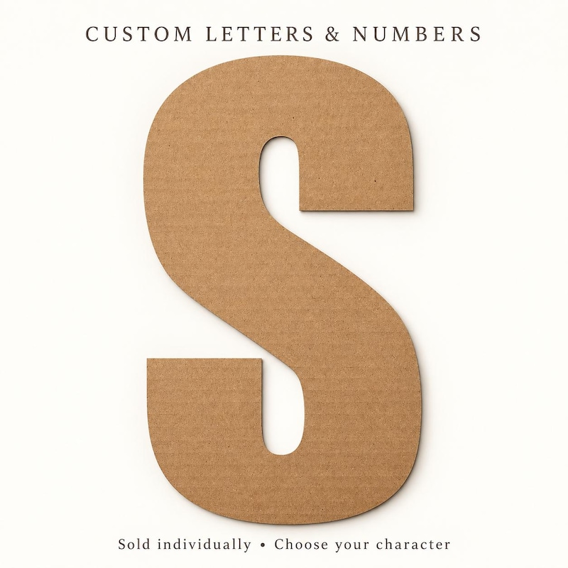 Custom Cardboard Numbers - Etsy