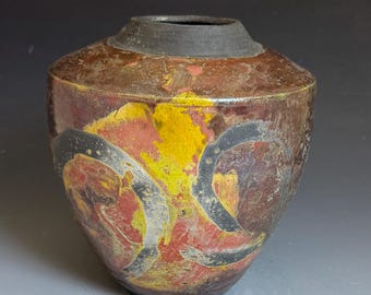 Raku-Fired Vase