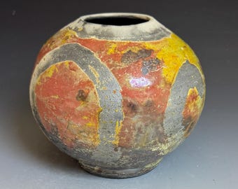 Raku-Fired Vase