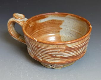 Stoneware Soup Bowl with Shino Glaze