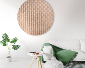 Decorative wood panels / plywood art / Modern wood wall art / Living room art / Neutral