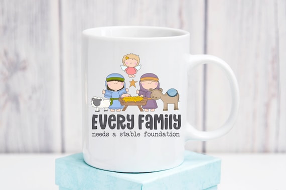 Every Family Needs A Stable Foundation Ceramic Coffee Mug Etsy