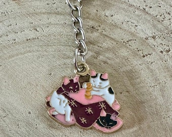 Cute Cats Keychain|cat lover gift |key chain gift |crazy cat lady|Cute kitty keychain|girlfriend gift| Mother’s Day gift|mom gift|unique