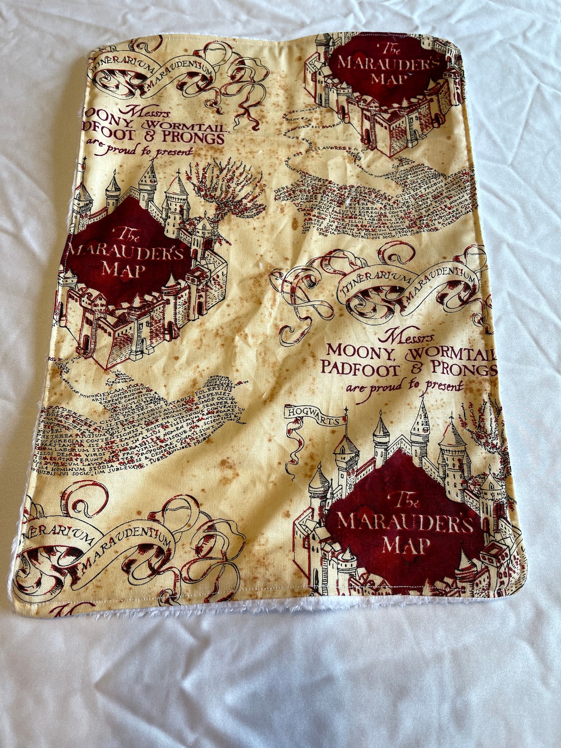 Baby Wizard Map Burp Cloth Made With Licensed Harry Potter | Etsy