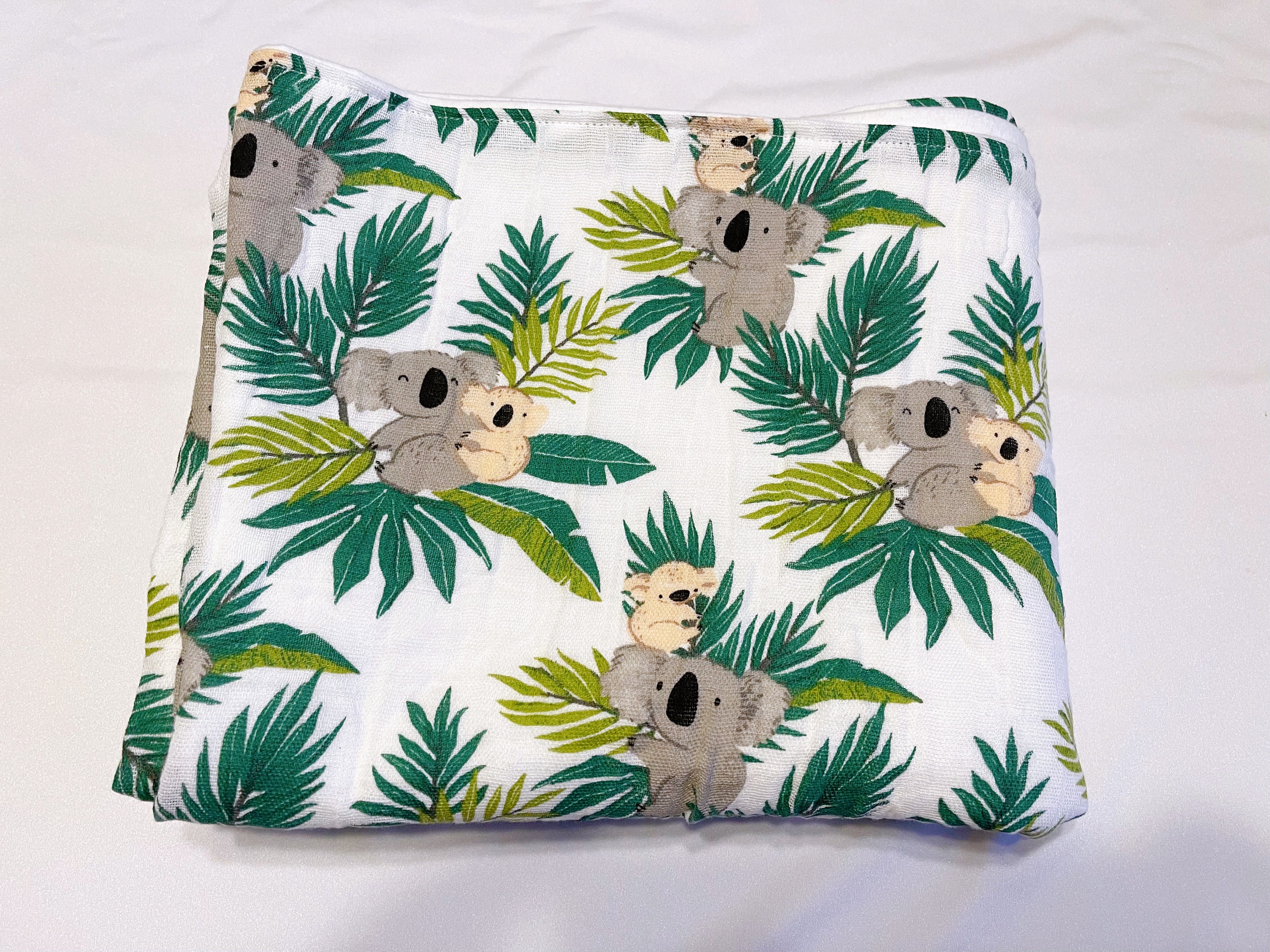 Koala Baby Swaddle Blanket Baby Animals Koala Baby Etsy