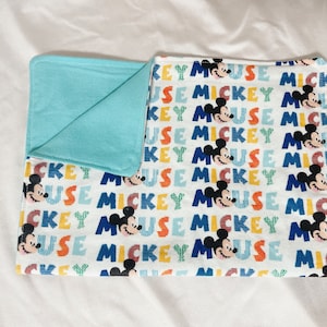 Baby Boy Mouse Themed Burp Cloth made with licensed Disney Mickey Mouse Fabric | baby shower gift | burp cloth | mom to be | burp rag | gift