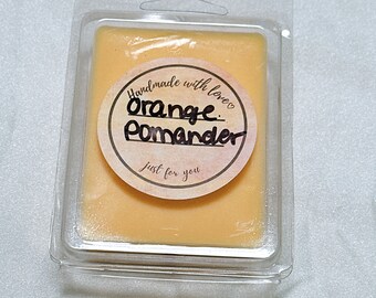 Orange Pomander scented Wax Melt|Pumpkin|Soy wax|eco friendly|flame less|Christmas gift | stocking stuffer| soy wax melt|wax melt