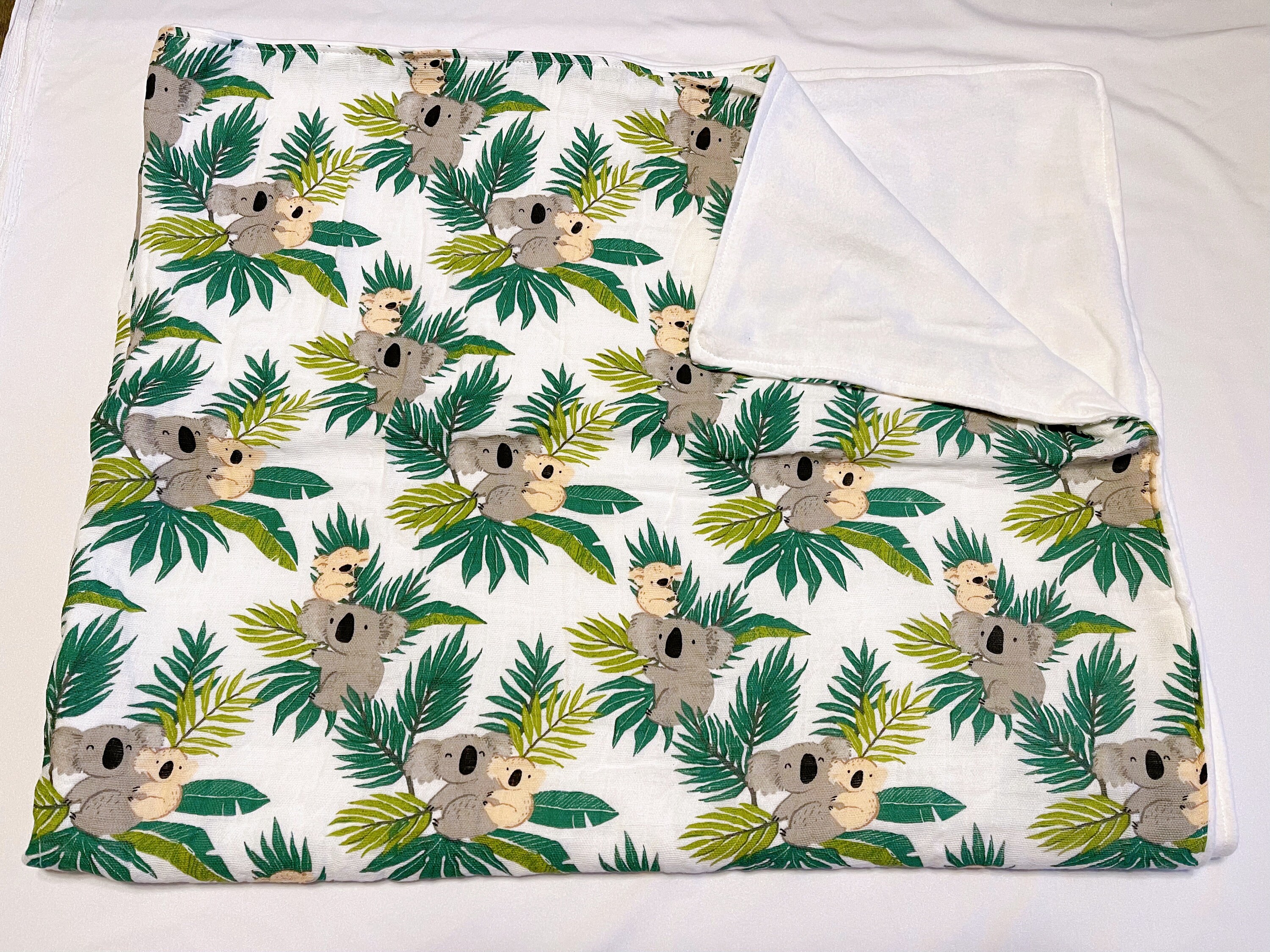 Koala Baby Swaddle Blanket Baby Animals Koala Baby Etsy