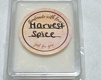 Harvest Spice scented Wax Melt|Pumpkin|Soy wax|eco friendly|flame less|Christmas gift | stocking stuffer| soy wax melt|wax melt