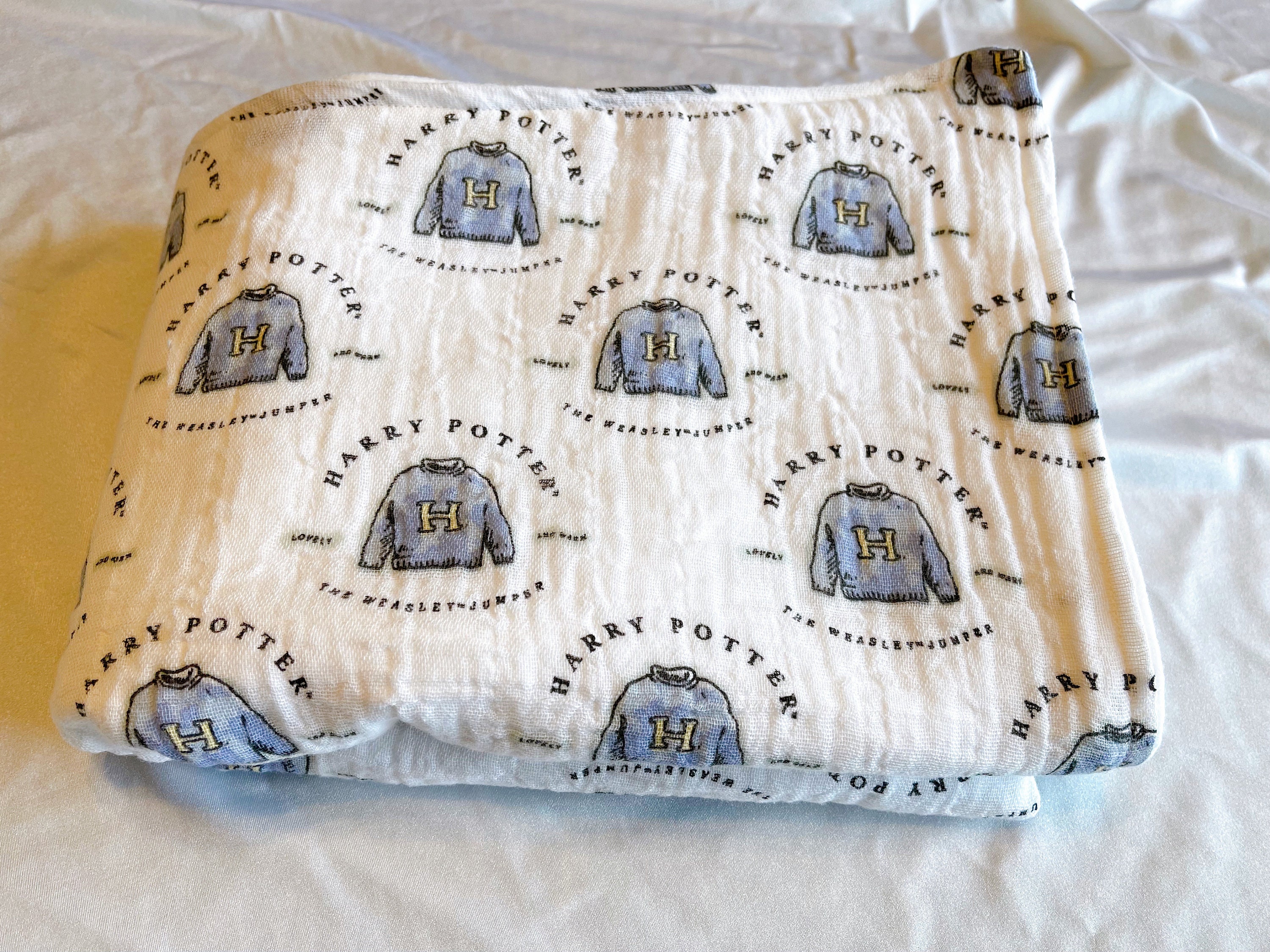 Harry Potter Swaddle Blanket made with licensed HP fabric Etsy