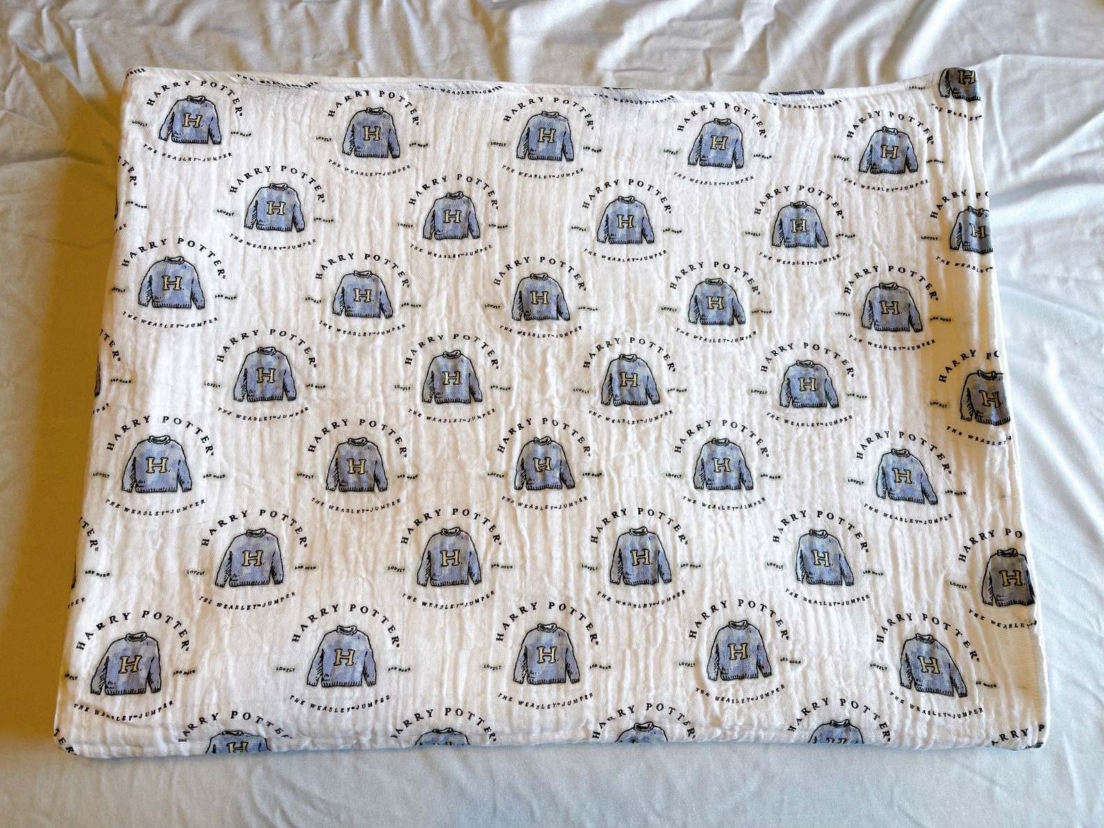 Harry Potter Swaddle Blanket made with licensed HP fabric Etsy