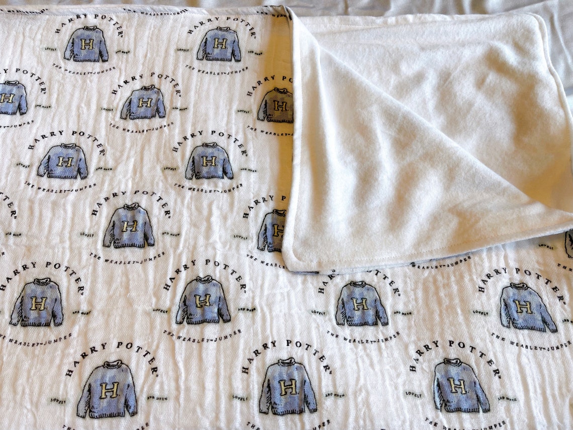Harry Potter Swaddle Blanket hecho con tela HP con licencia / Etsy