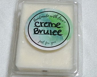 Crème Brûlée Scented Wax Melt|Pumpkin|Soy wax|eco friendly|flame less|Christmas gift | stocking stuffer| soy wax melt|wax melt